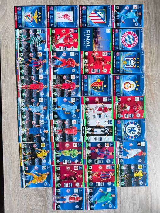Zestaw ok. 100 kart Panini Adrenalyn XL UEFA Champions League 2014/15 + Puszka