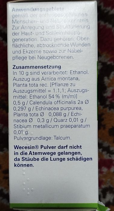 WECESIN puder od Welesa  50g