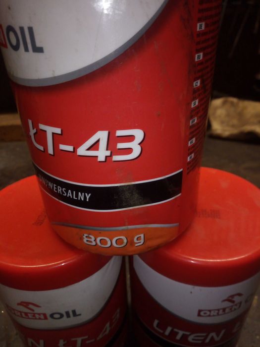 Smar litowy Orlen Liten ŁT-43 800 g zielony 3 sztuki