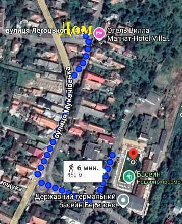 Здається дім 6 хв. до термального басейна в Берегово подобово