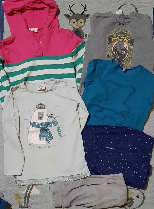 Ubranka dla dziewczynki roz. 122-128