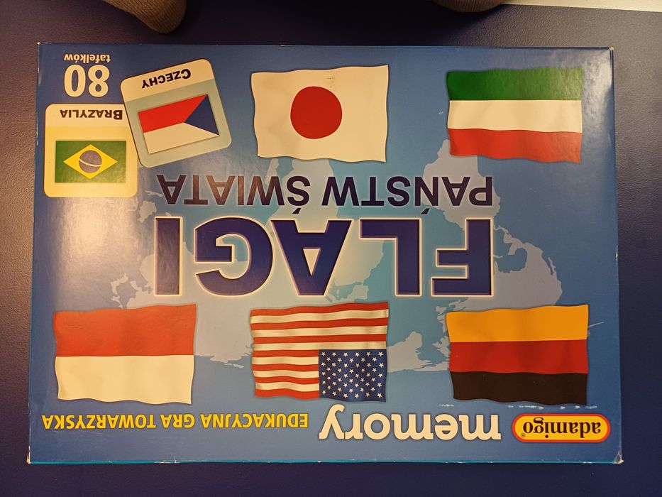 Gra memory flagi stan bdb+