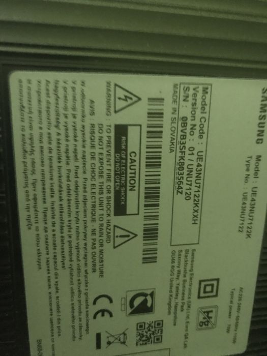 Samsung UE43NU7122K Smart TV