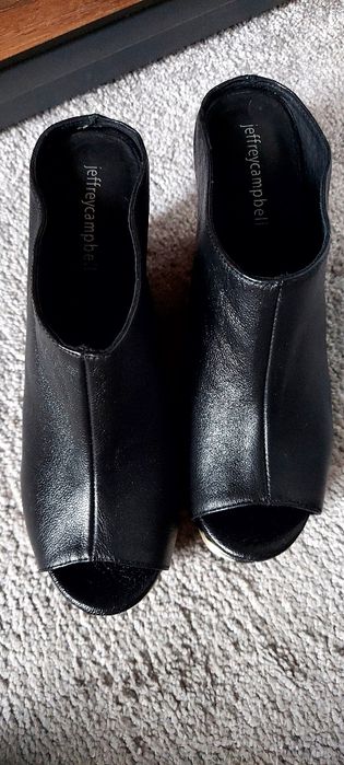 Wysokie koturny jeffrey campbell, klapki, buty, rozm.39