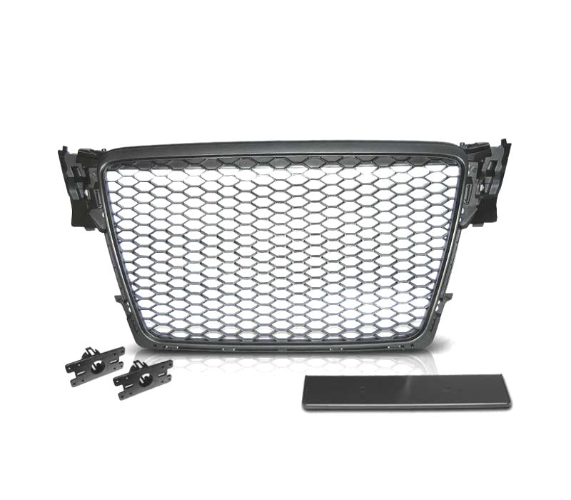 GRELHA AUDI A4 B8 07-11 LOOK RS PRETO FOSCO PDC