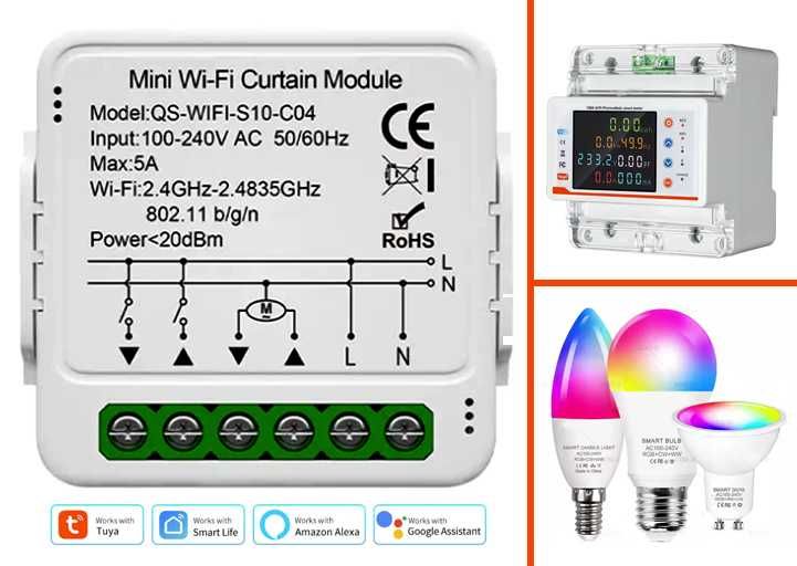 Розумне реле лампа вимикач WI-FI / Zigbee / RF433