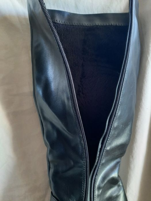 Buty kozaki damskie długie czarne