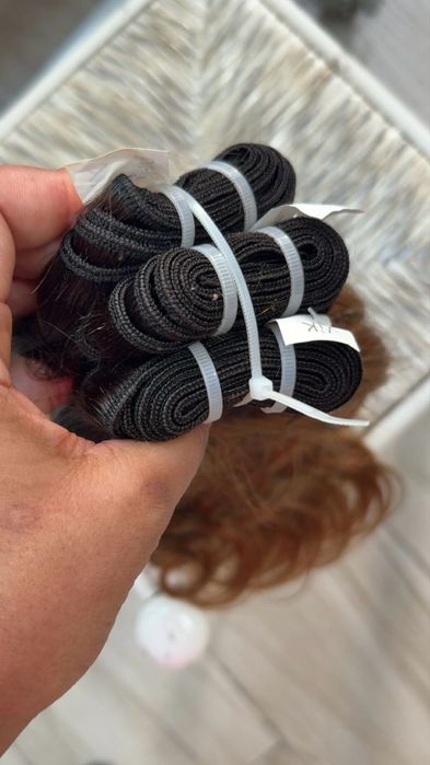 Cabelo humano ondulado  35cm