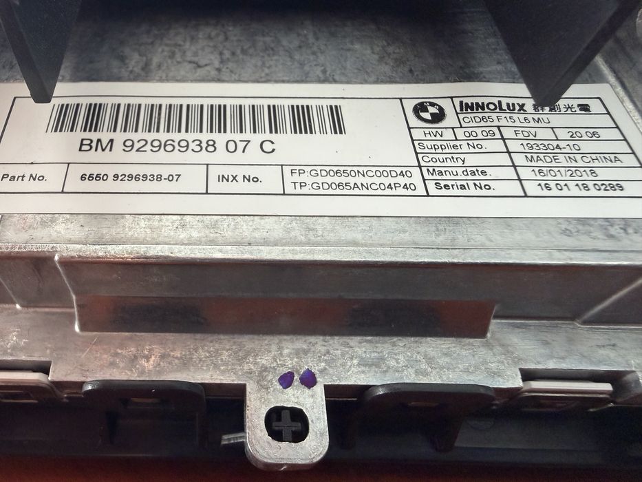Ecrã Display BMW x5 x6 x3 x4 original