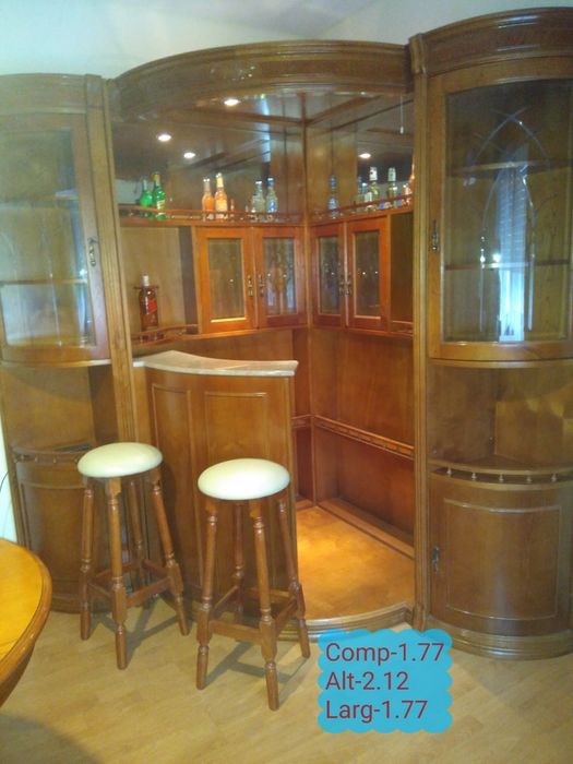 Bar madeira de cerejeira, como novo