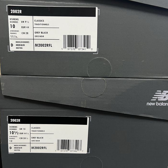 New Balance 2002R оригинал новые кроссовки мужские Grey Black (NEW)