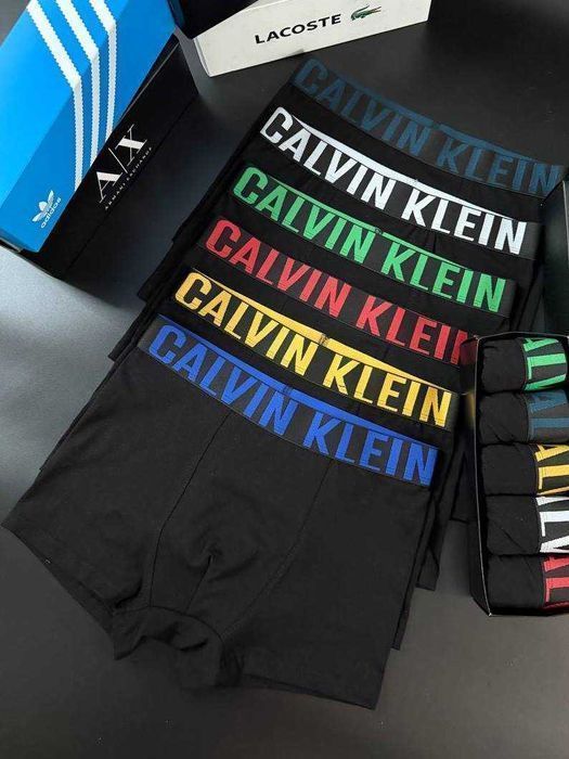 Чоловічі труси CK Intense з широкою резинкою, чорні. Мужские боксеры