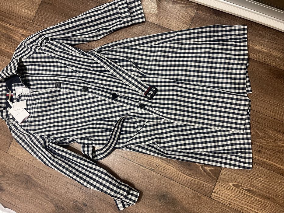 Трендовое новое пальто тренч плащ Tommy Hilfiger! Оригинал! Стильный!