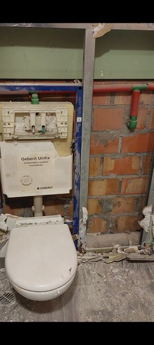 Stelaż podtynkowy Geberit po demontażu sprawny kompletny miska ,deska