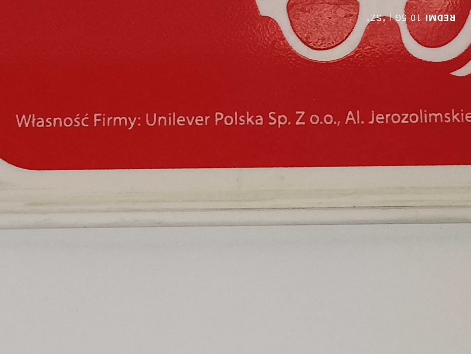 Algida - zamknięte - otwarte - zaraz wracam - tablica Unilever Polska