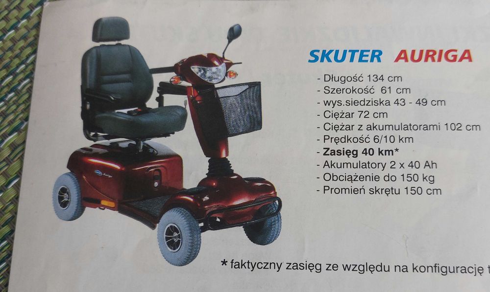 Wózek, skuter auriga