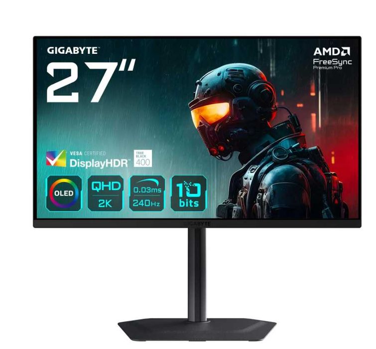 Monitor Gigabyte MO27Q2 27" QD-OLED - 2K - 240Hz