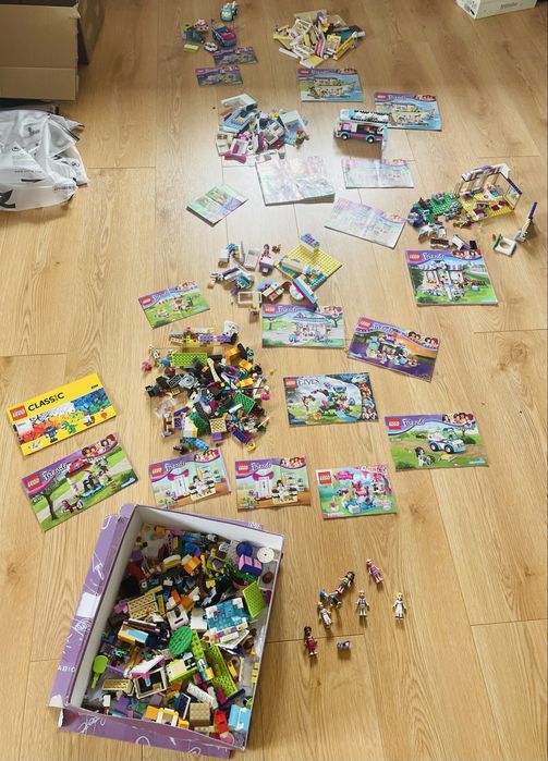 Duży zestaw Lego Frends ludzi zwierzęta !