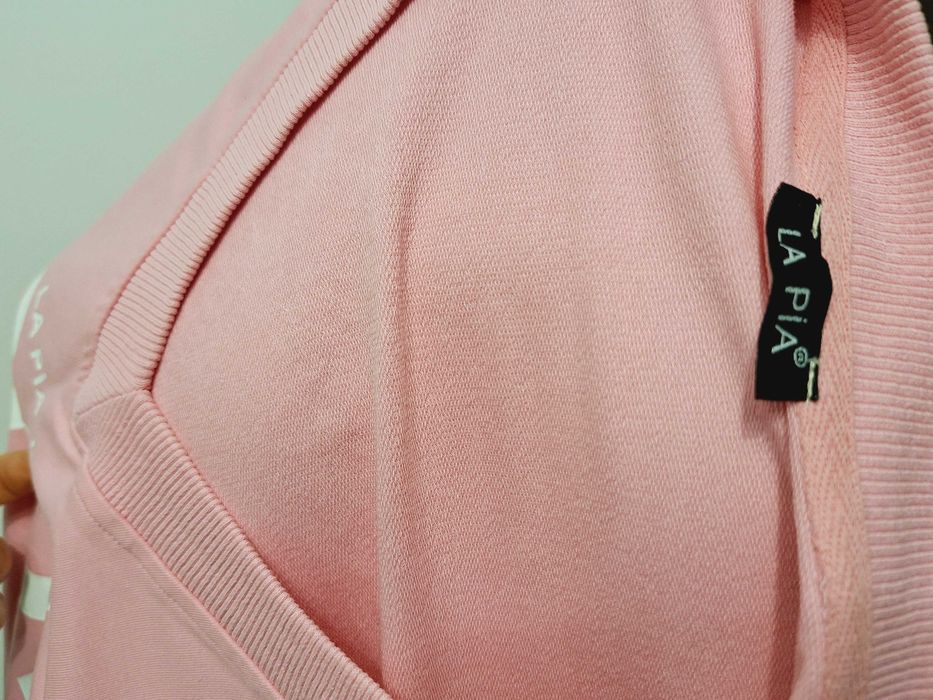 L-XL Bluzko Bluza pudrowa