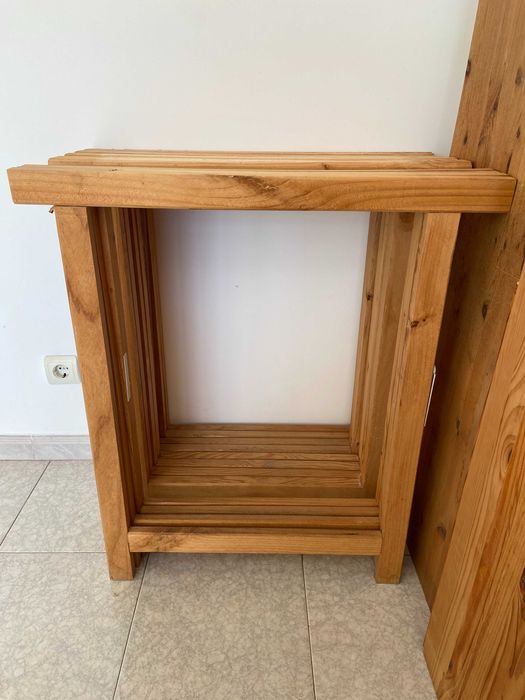 Bancadas sustentáveis em madeira maciça de pinho