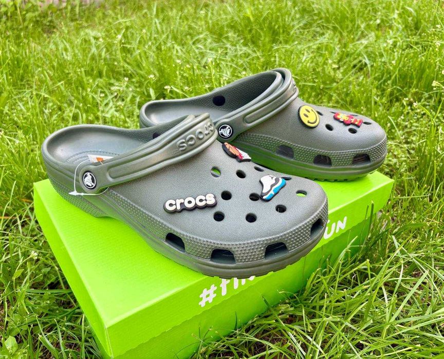 Крокси темно-зелені, хакі, Crocs Classic Army Green 38, 39, 40, 42, 43, 44розмір