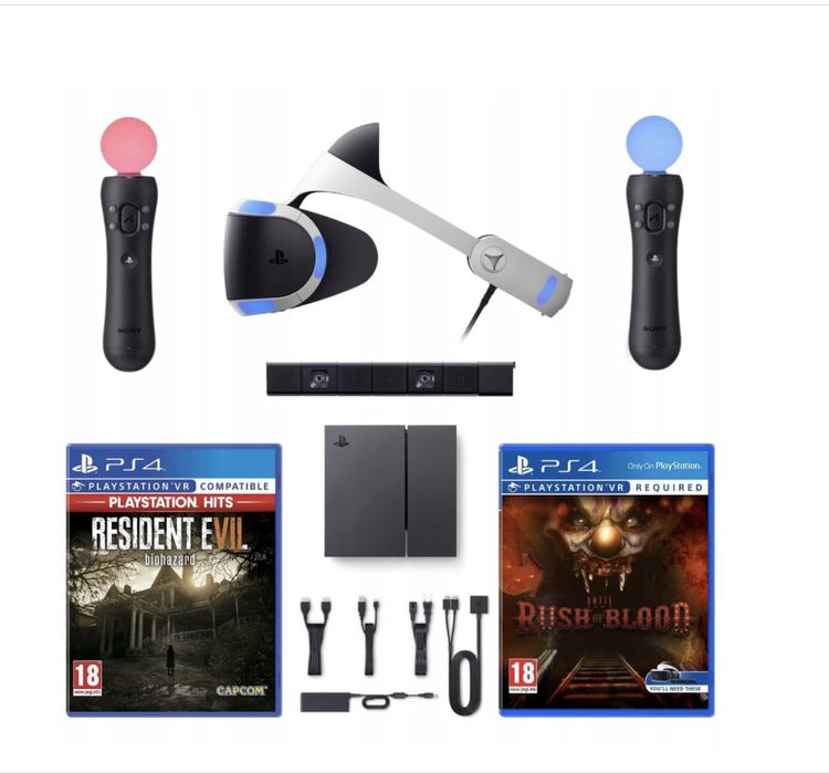 PlayStation VR - PlayStationVR SpecialOffer(カメラ同梱)　Move×２ Okulary PS VR + 2x Move + kamera + dwie gry, gwarancja