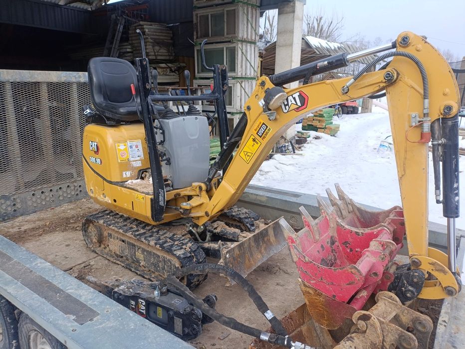 Wynajem minikoparki 1tona cat z młotem