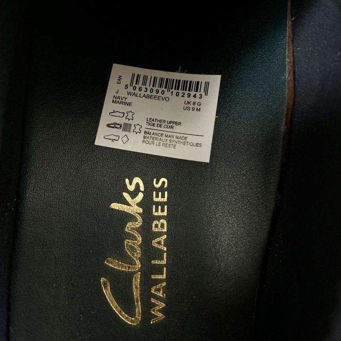 Замшеві туфлі Clarks Originals Wallabee Boot