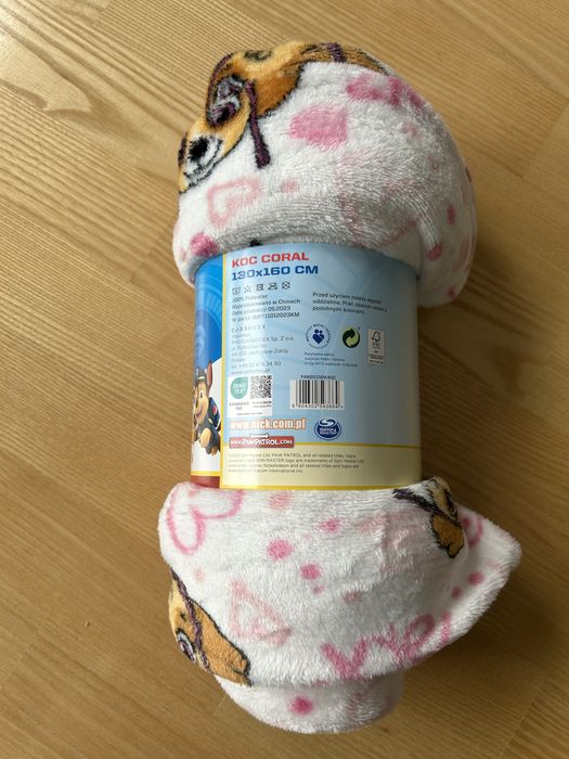 Koc coral Psi Patrol Sky 130x160