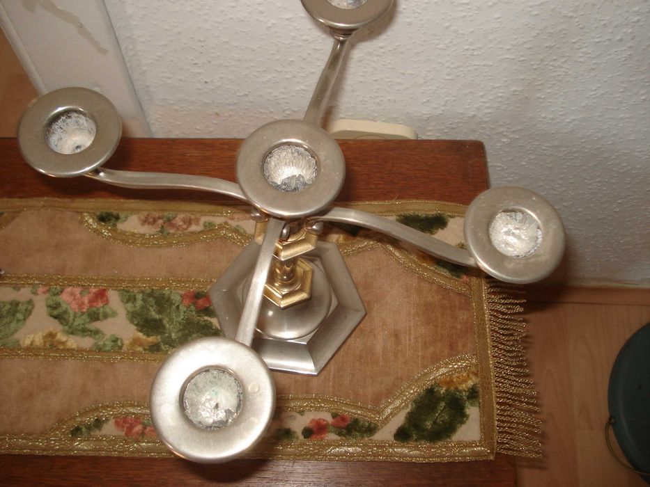 Czterorammienny swiecznik na 5 swieczek