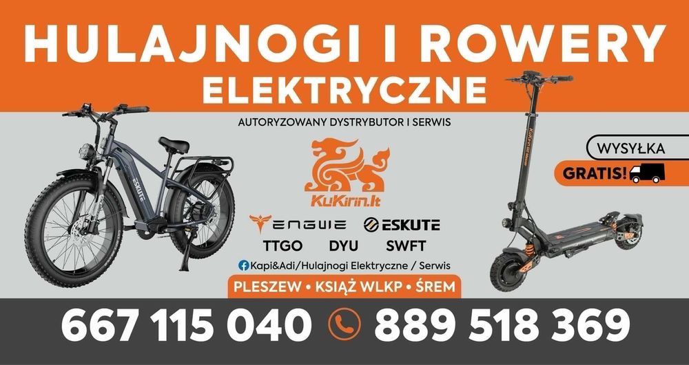 Suron Terenowy Kukirin X1 2000W 48V 20.8AH 50KM/H 40KM 14" PL