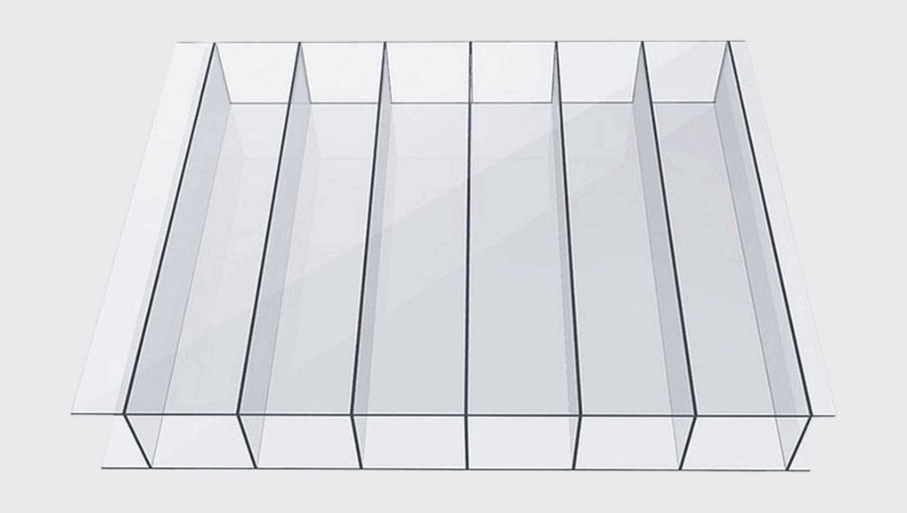 Poliwęglan komorowy 10 mm bezbarwny, 4x2.10 m, UV