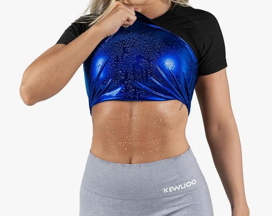Kewlioo sauna suit pomaga w spalaniu kalorii kompresyjna L