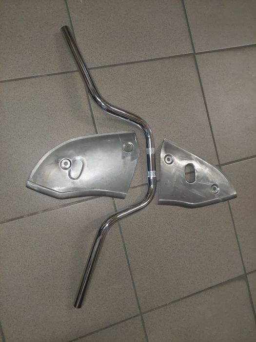 Nowy kpl oslony boczne boczki rama romet komar+kierownica pl