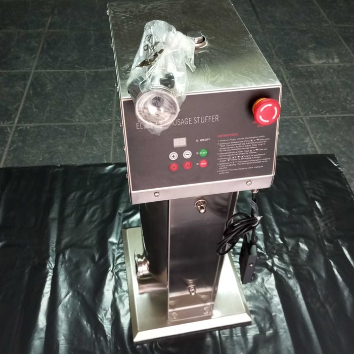 Máquina de enchidos electrónica de 15 litros, inox