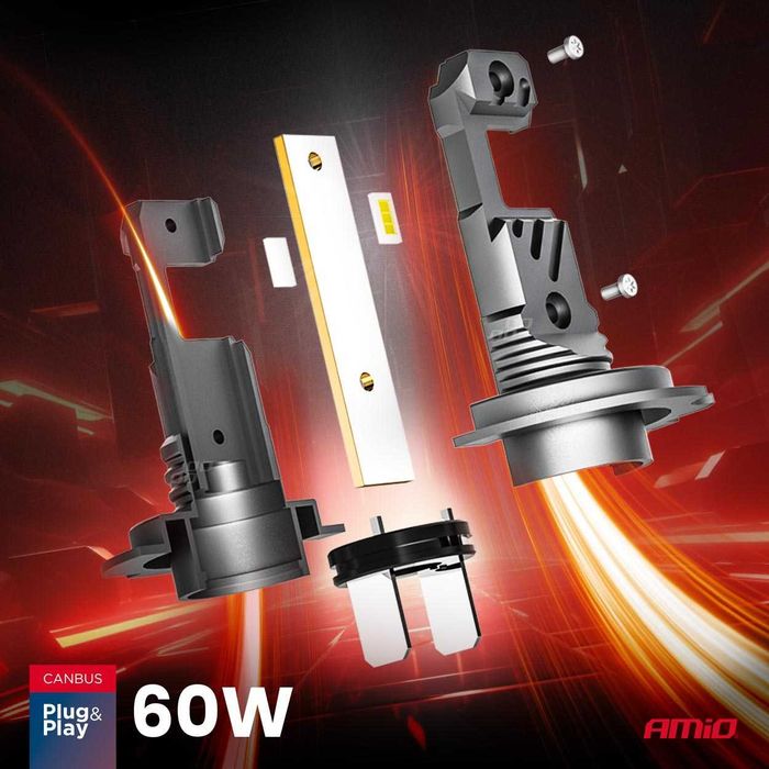 Żarówki led Hybrid H7 H18 mocne CANBUS