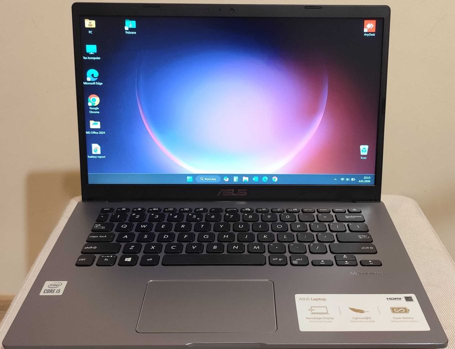 ASUS VivoBook 14 X409FAC – i5 / 20GB RAM / NVMe 512GB / Office 2024