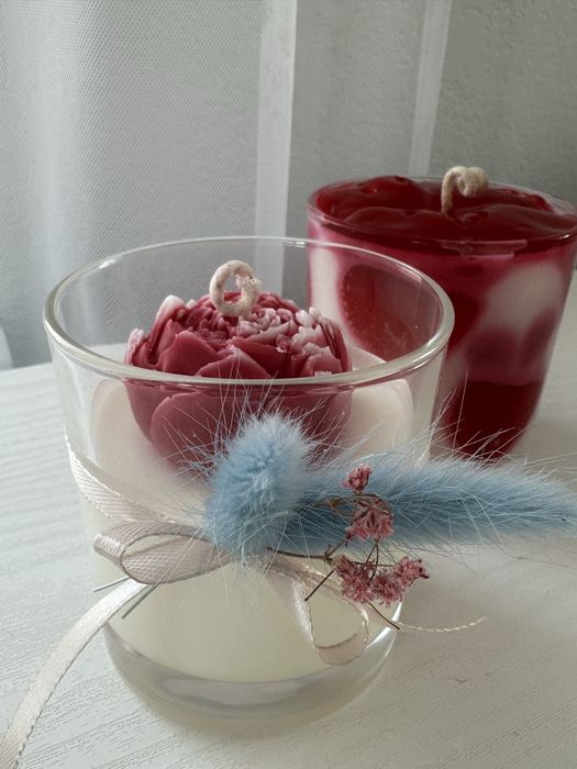 Свічки ручної роботи, соєві свічки, столові свічки, декоративні свічки