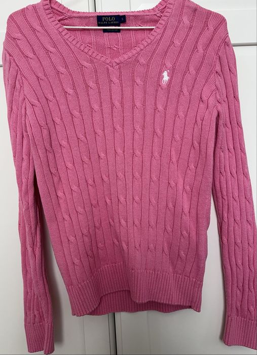 Sweter Polo Ralph Lauren różowy S