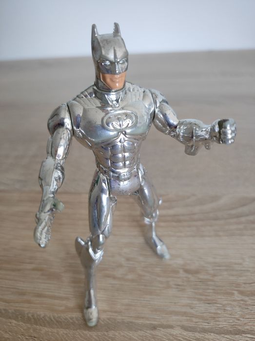 Figurka Kolekcjonerska Vintage Batman z 1996r. Chrom Srebra