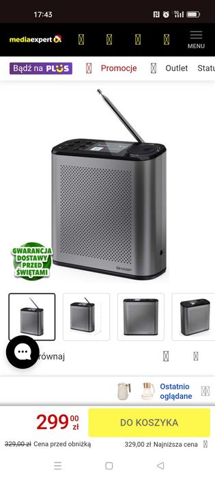 Nowe radio cyfrowe przenośne SHARP Osaka DAB