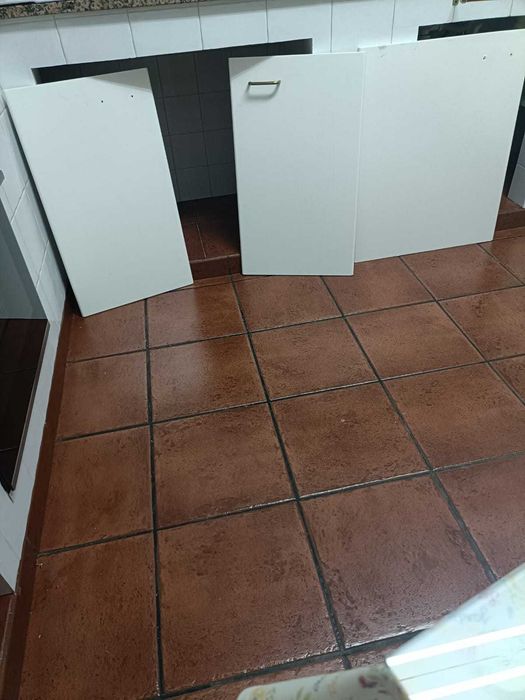 Conjunto Cozinha Lacado Branco: 10 Portas + 5 Gavetas Completas (Com Ferragens)