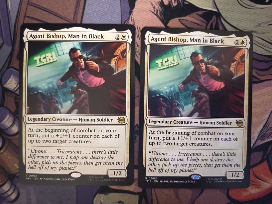 2x Agent Bishop, Man in Black MTG TMNT