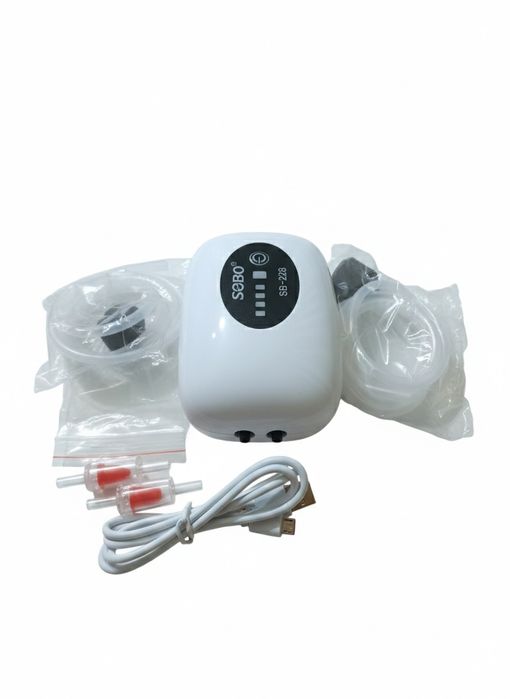 Потужний двоканальний компресор Sobo SB-228 (AC/DC) — до 70 годин авто