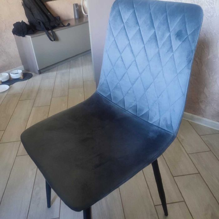 Krzesło tapicerowane Dexter Velvet grafitowy