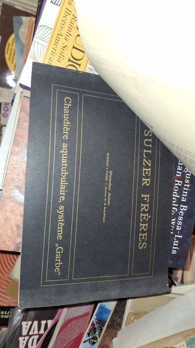 Carta 1914 catslogos antigos caldeiras sulzer freres