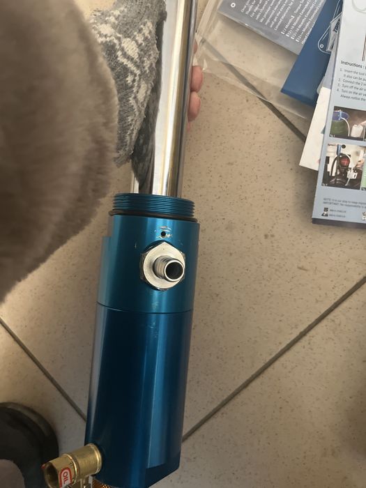 Насос із пневмоприводом доя бочки 200л.