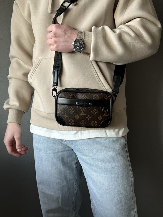 Чоловіча сумка Louis Vuitton мужская сумка барсетка мессенджер через плечо бананка клатч