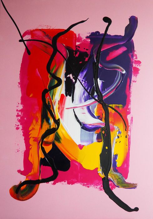 Obraz nowoczesny abstrakcja 70cm x 100cm "VALENTINO"