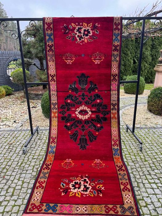 Antyczny r.tkany chodnik perski Iran ARDEBIL 310x110 cm galeria 12 tyś